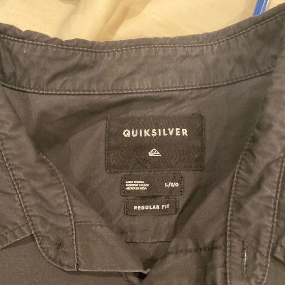 Mens Large Quiksilver Button Up - Picture 3 of 3